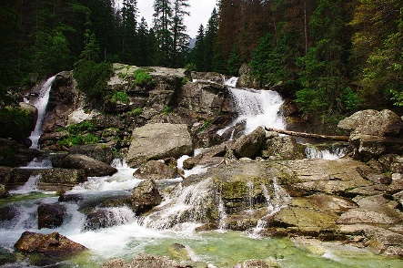 Studeny potok waterfalls